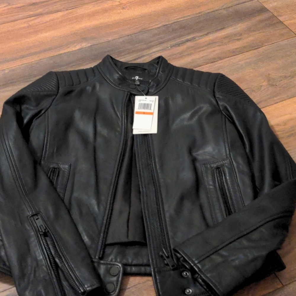 7 For All Mankind Leather Jacket